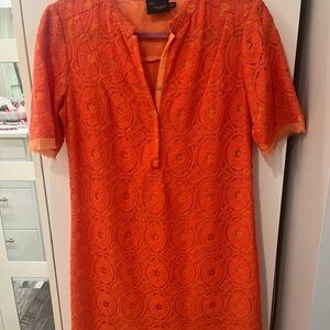 Just...Taylor Orange Lace Mini Dress